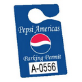 Plastic 23 pt. Hanging Parking Permit (3"x4 3/4")